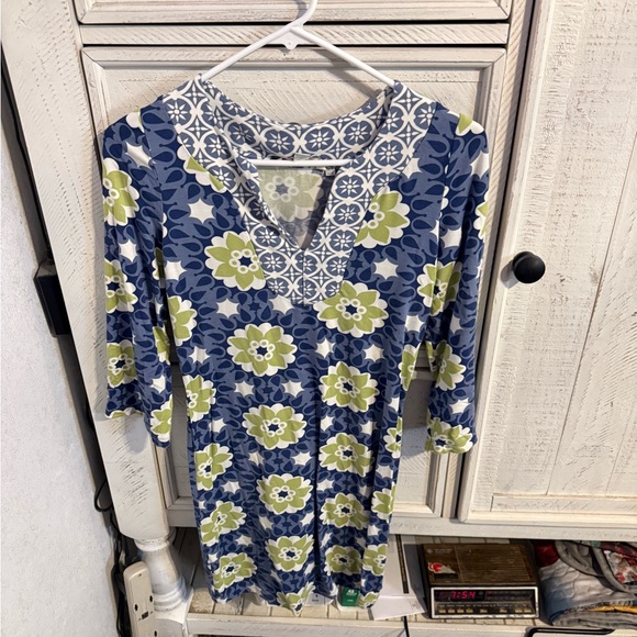 Boden Dresses & Skirts - Boden Blue and Green Floral Long Sleeve Dress